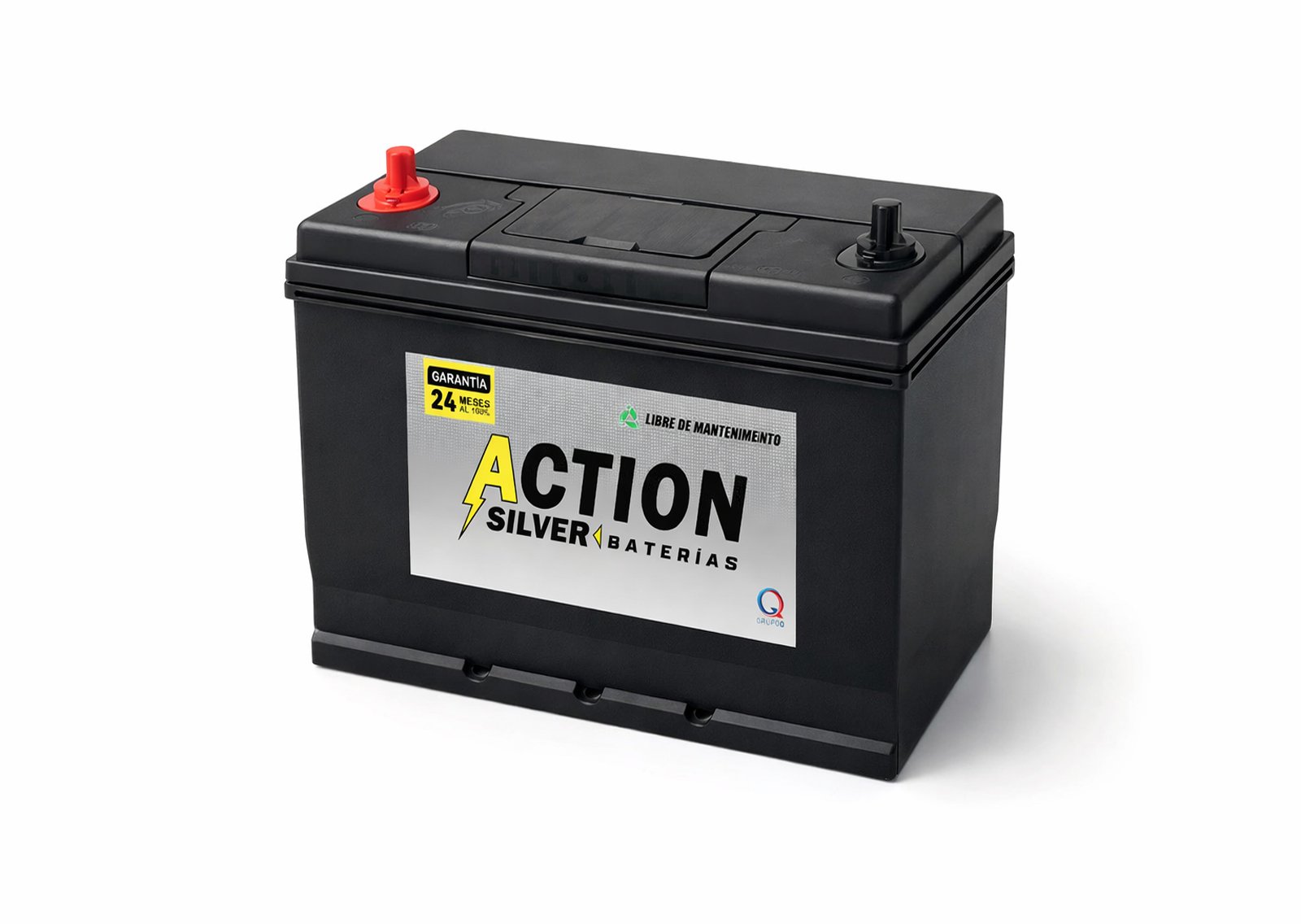 Batería Action Silver libre de mantenimiento para vehículo de uso diario
