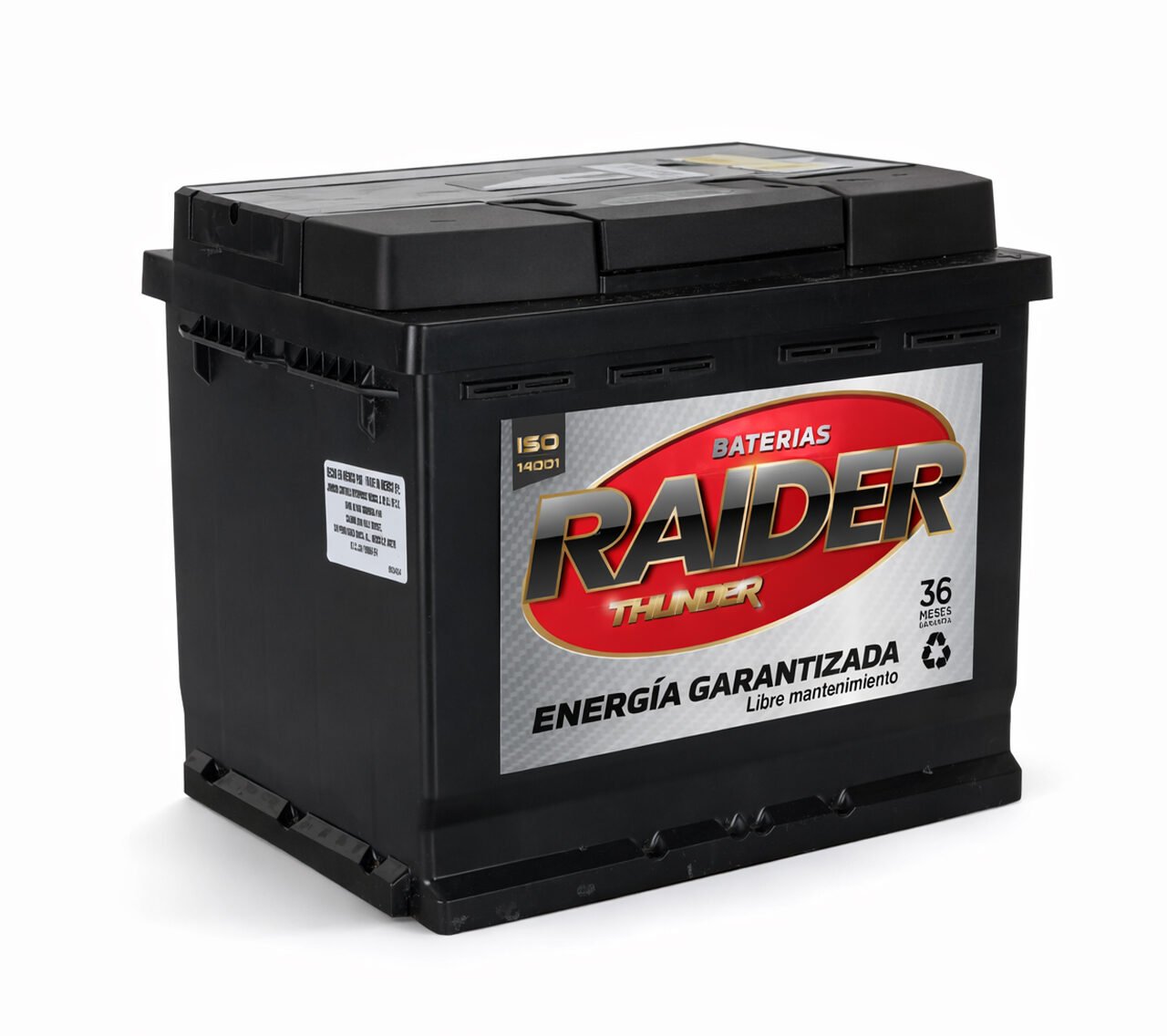 Batería Automotriz Raider Thunder – Energía Garantizada