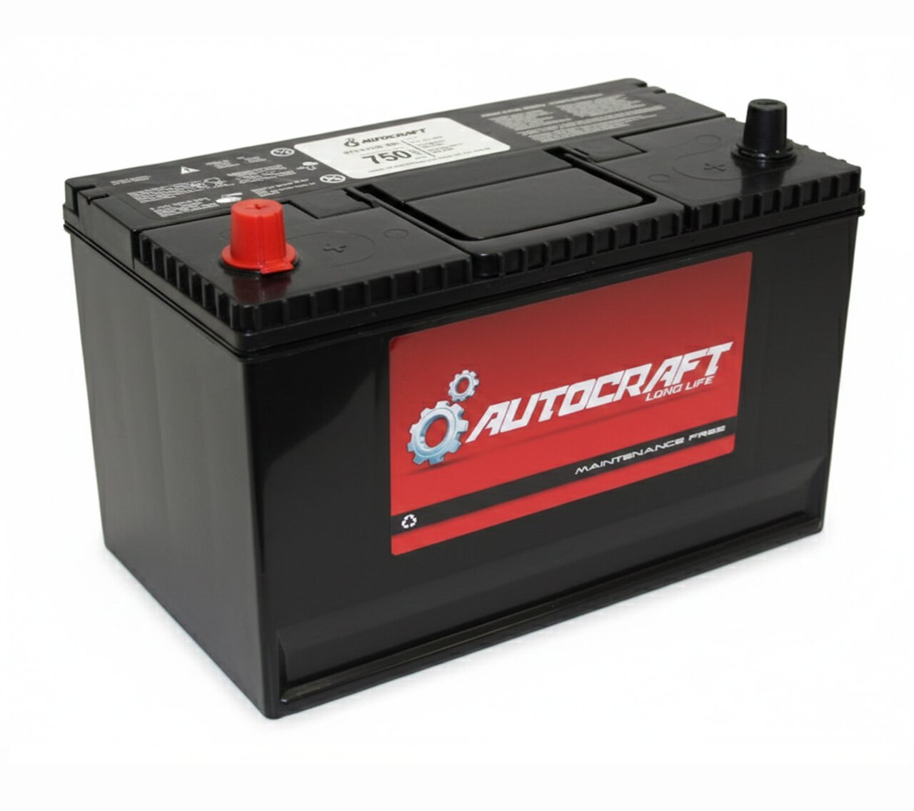 Batería automotriz Autocraft libre de mantenimiento, potencia confiable y arranque eficiente